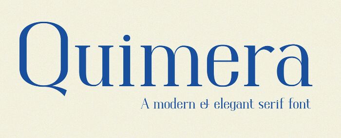 Quimera Free Serif Font