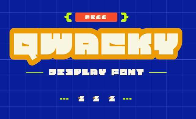 Qwacky Free Display Font