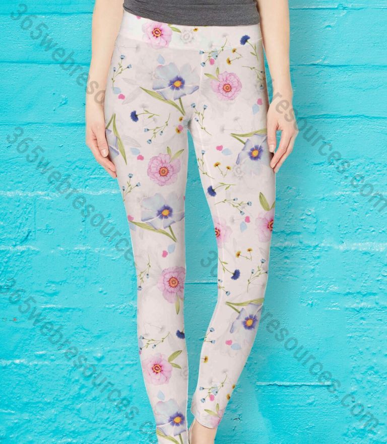 Realistic Women's Legging & Yoga Pants PSD Mockup