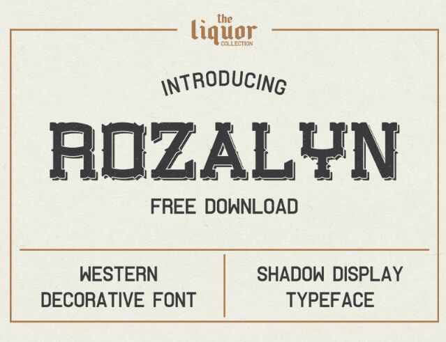 Rozalyn Shadow FREE TYPEFACE