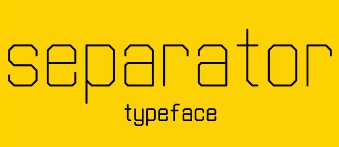 Separator Typeface