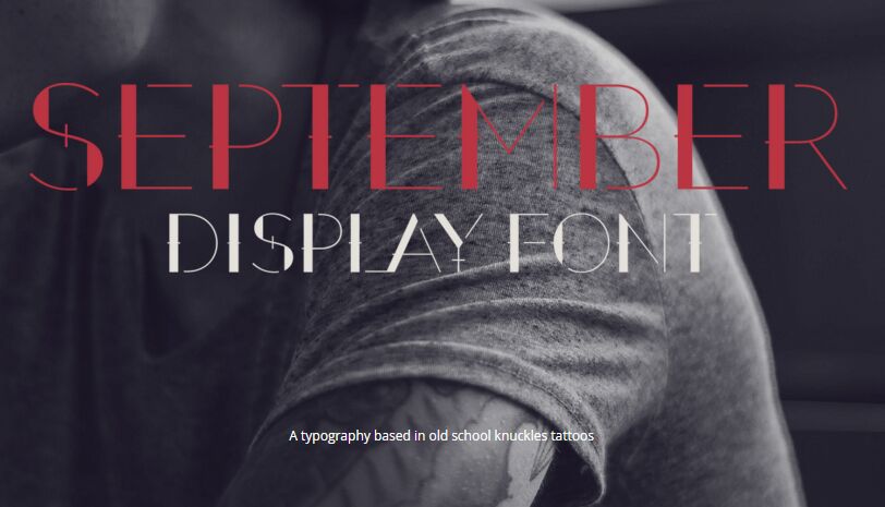 September Display Font