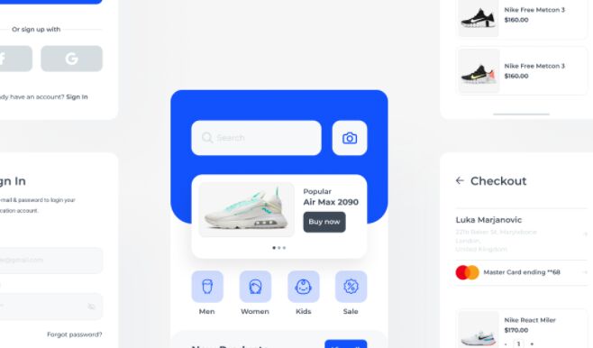 Shopy - Shopping app Free UI Kit