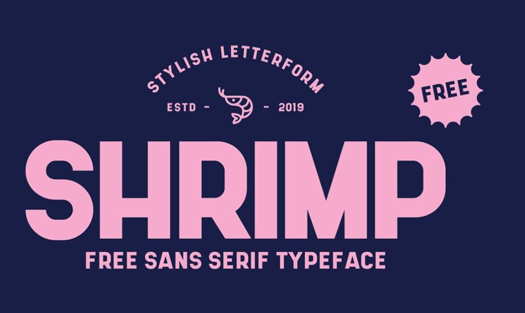 SHRIMP Stylish Sans Serif Typeface