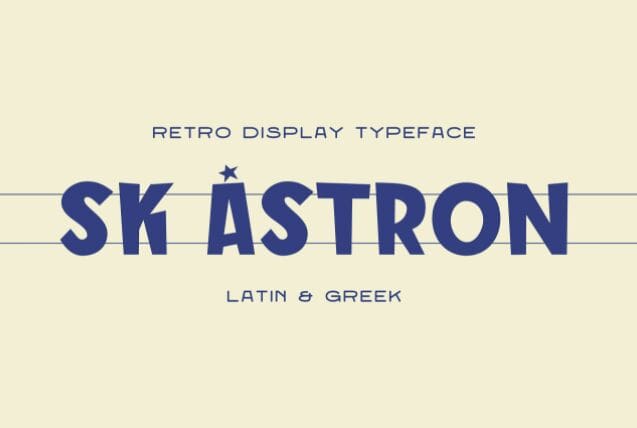 SK Astron - Free Greek Font