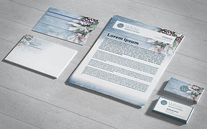 Small stationery Branding mockup
