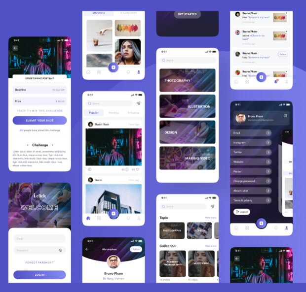 Social App Free UI Kit