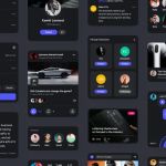 Social UI Kit Dark Mode