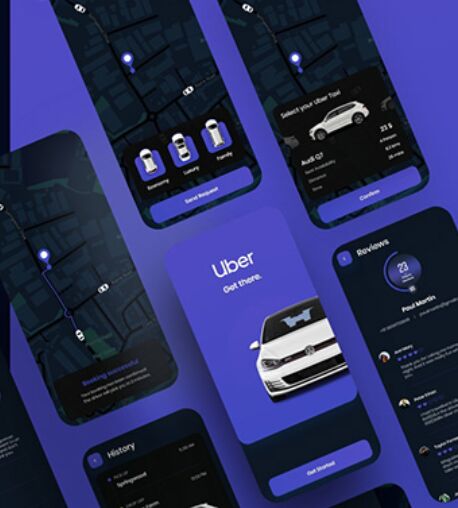 Uber App Free XD Template