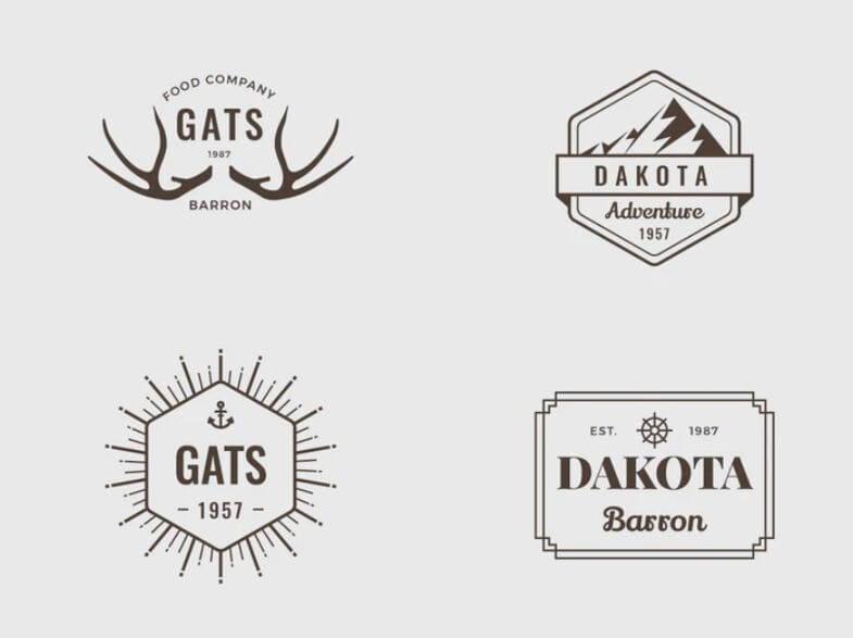 Vintage Retro Insignias