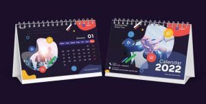 Wall and Desk Business Calendar 2022