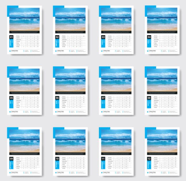 Wall Calendar Design 2022 Free Download