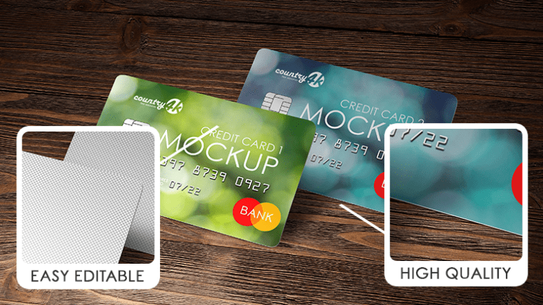 2 Free Credit Card MockUps
