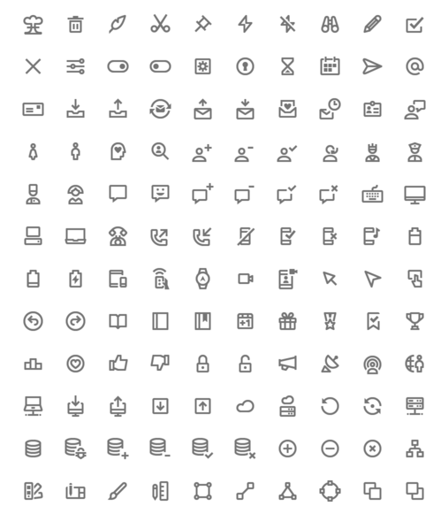 350 Free Icons Material Design Style