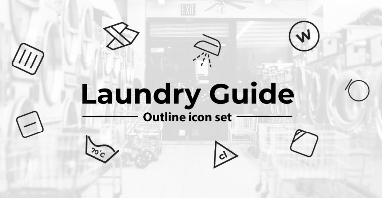 49 Laundry Guide Outline Icons Featured