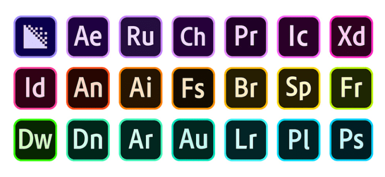Adobe CC 2020 Vector Icons