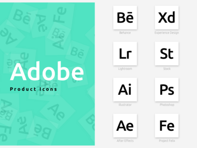 Adobe Product Icons