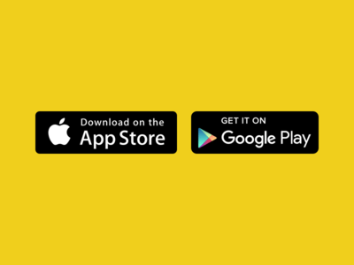 App Store and (new) Google Play badges