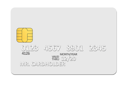 Blank white credit card PSD template-min
