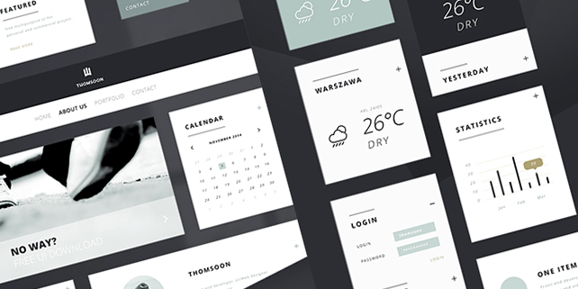 Clean UI kit (PSD)