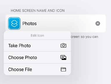Click the thumbnail to bring up an option to Choose Photo