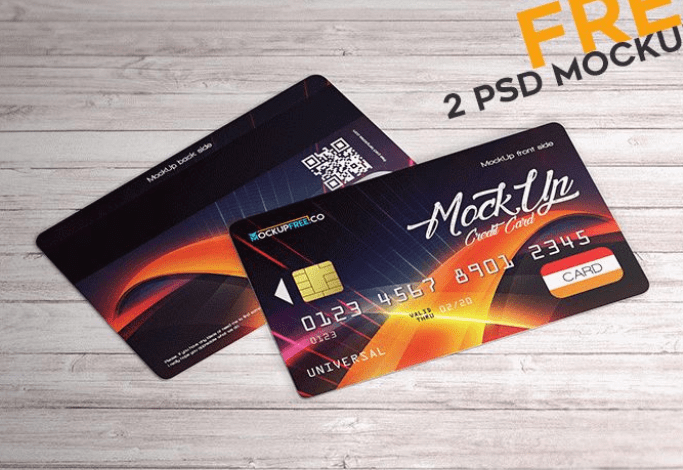 Credit Card – 2 Free PSD Mockups-min