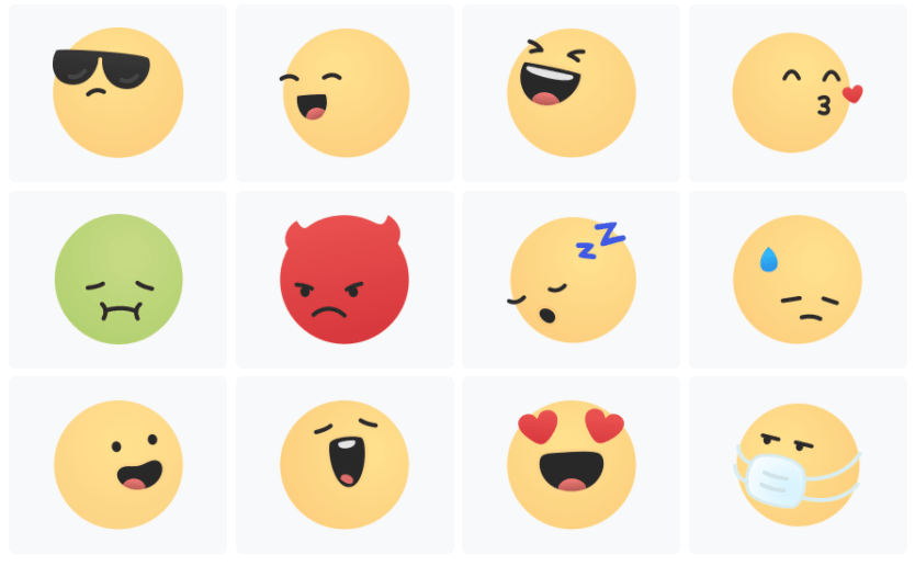 Cute Emoji Smiles With Gradient