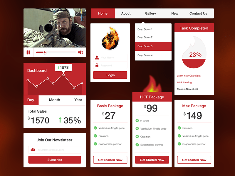 fire UI Kit