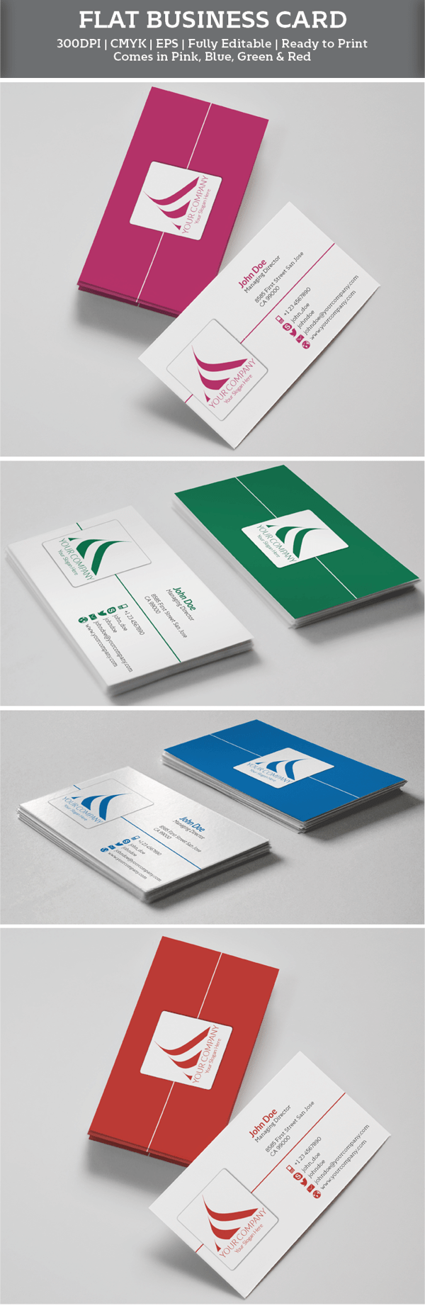 Flat Business Card