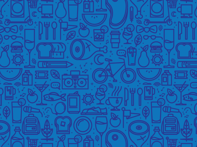 Food And Drink Icons Pattern