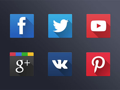 Free Flat Social Icons