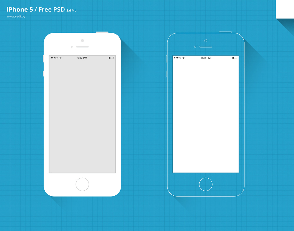 Free PSD iPhone 5