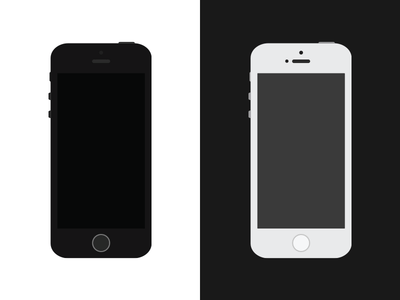 Freebie Simple Flat iPhone 5S Vector