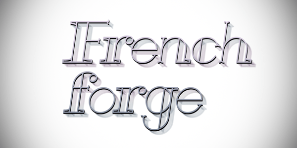 French forge typeface