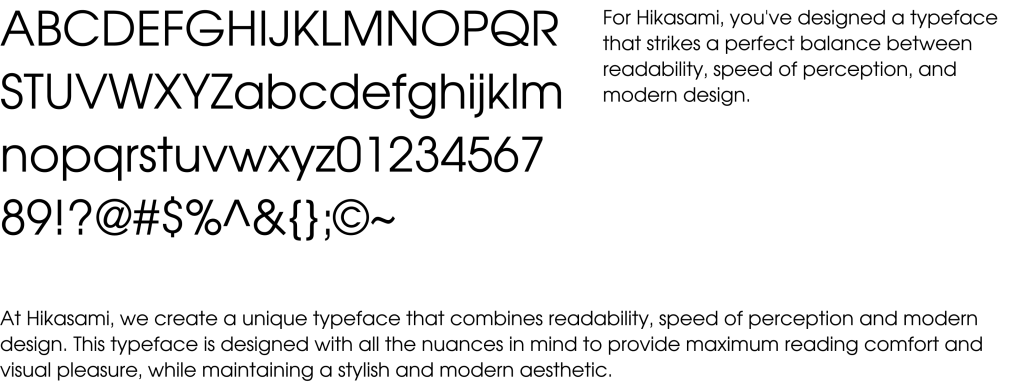 Hikasami Sans Font