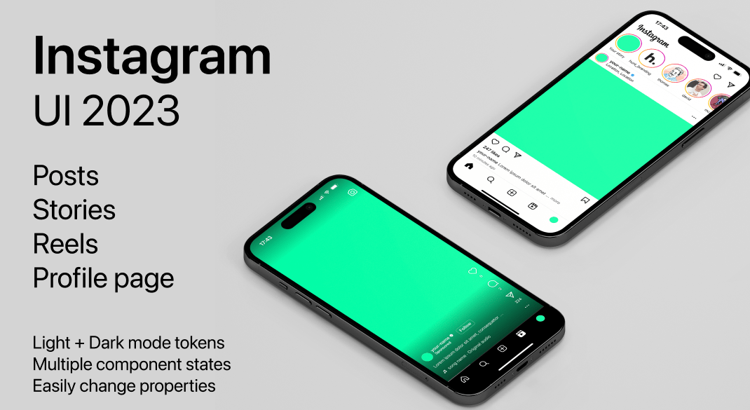 Instagram 2023 UI Kit