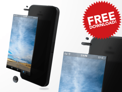 Iphone 5S Free PSD