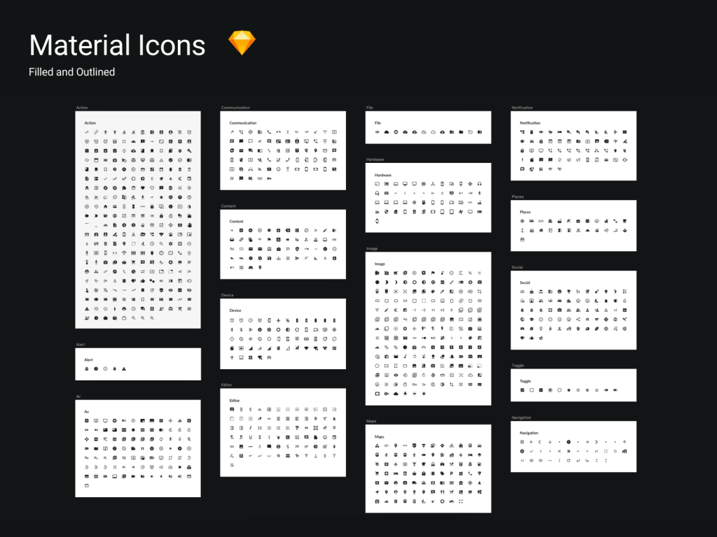 Material Icons For Sketch