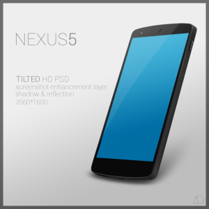 Nexus 5 PSD TILTED
