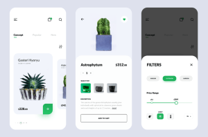 Plant Shop E-commerce App Design