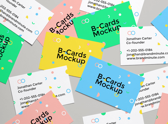 Realistic Business Cards MockUp #4