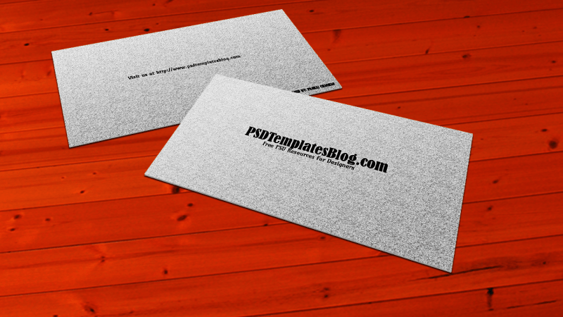 Simple Business Card Mockup Template PSD