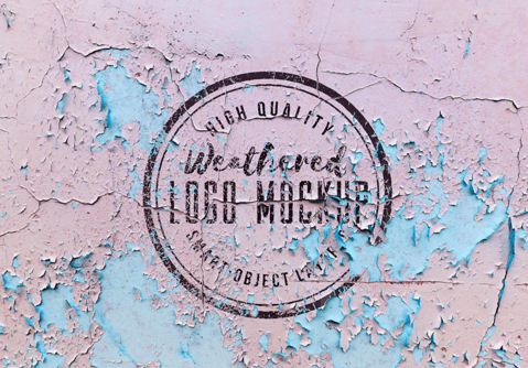 Weathered Logo Mockup