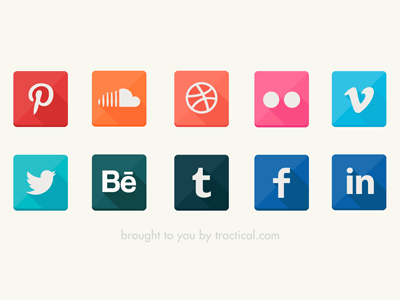 Yet another long shadow icons